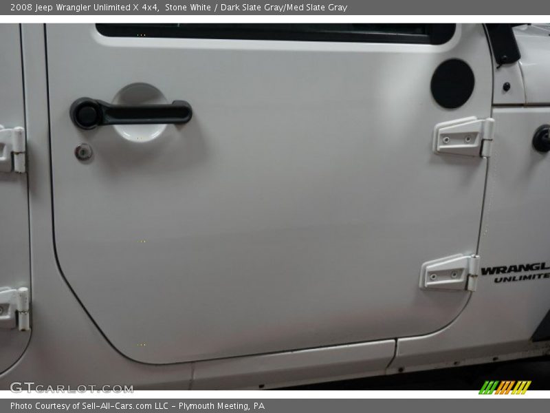 Stone White / Dark Slate Gray/Med Slate Gray 2008 Jeep Wrangler Unlimited X 4x4
