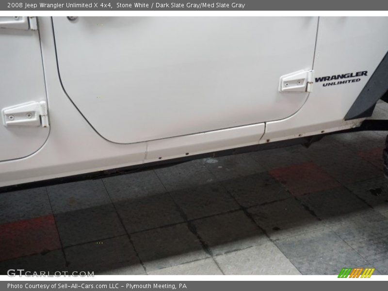 Stone White / Dark Slate Gray/Med Slate Gray 2008 Jeep Wrangler Unlimited X 4x4