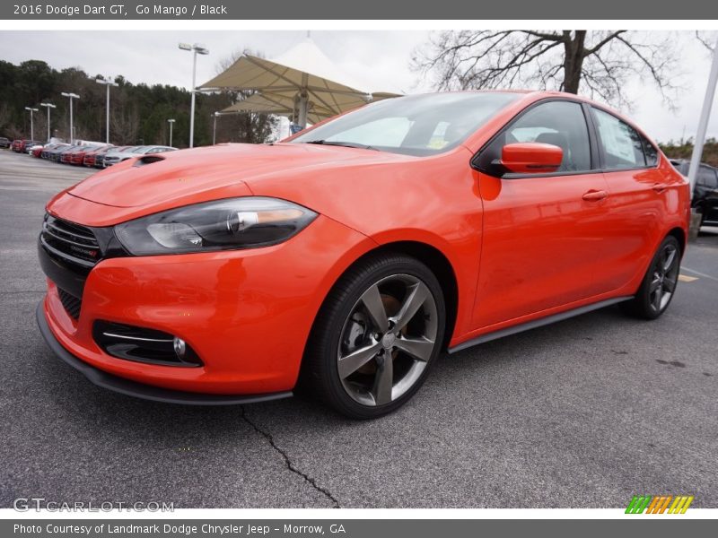 Go Mango / Black 2016 Dodge Dart GT