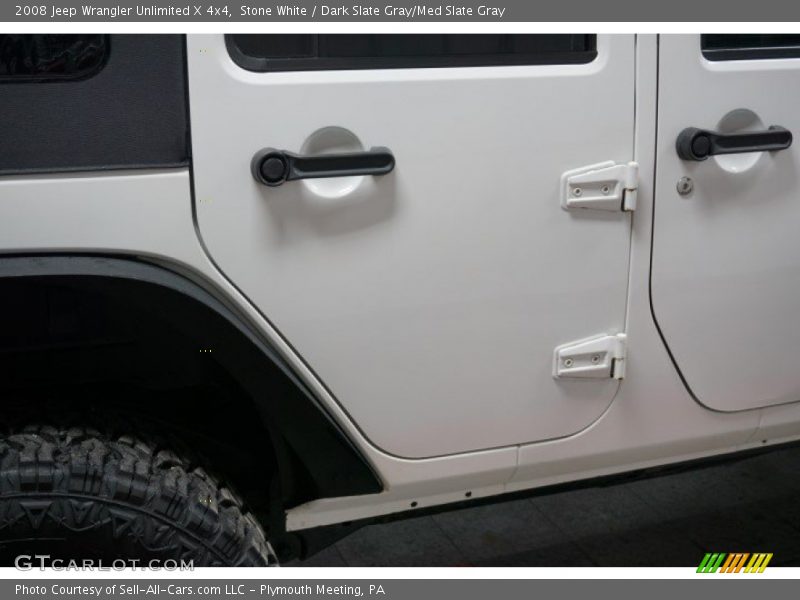 Stone White / Dark Slate Gray/Med Slate Gray 2008 Jeep Wrangler Unlimited X 4x4