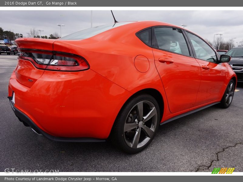 Go Mango / Black 2016 Dodge Dart GT