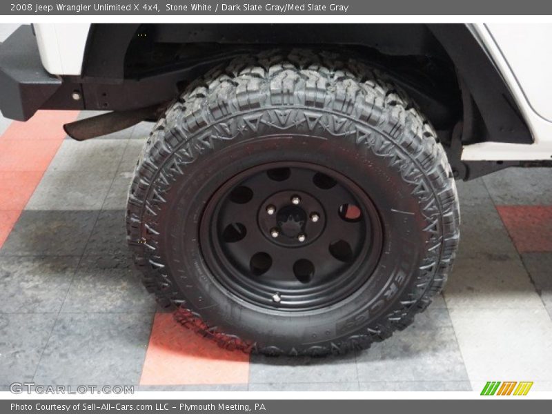 Stone White / Dark Slate Gray/Med Slate Gray 2008 Jeep Wrangler Unlimited X 4x4