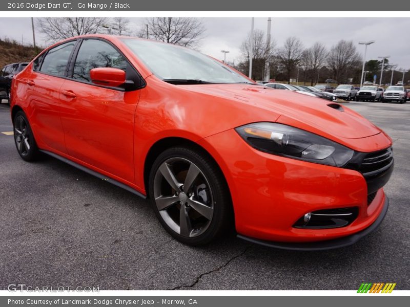 Go Mango / Black 2016 Dodge Dart GT