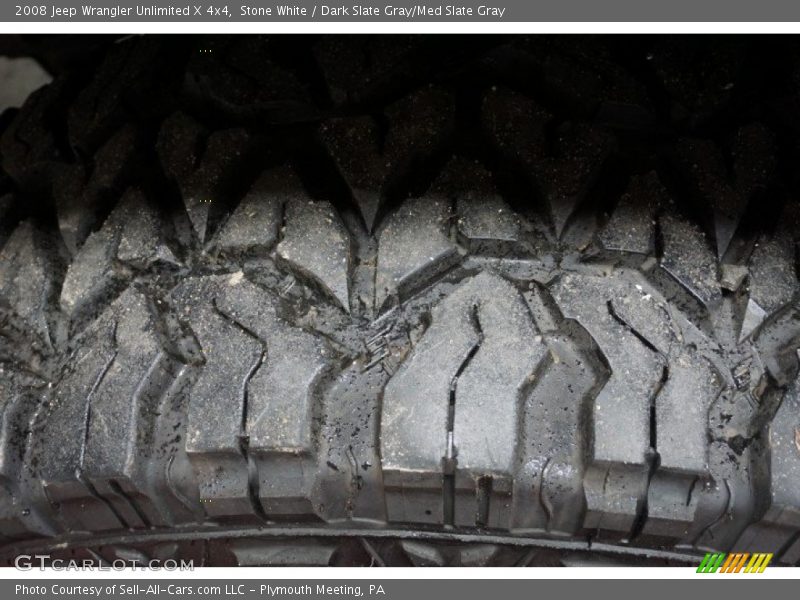 Stone White / Dark Slate Gray/Med Slate Gray 2008 Jeep Wrangler Unlimited X 4x4