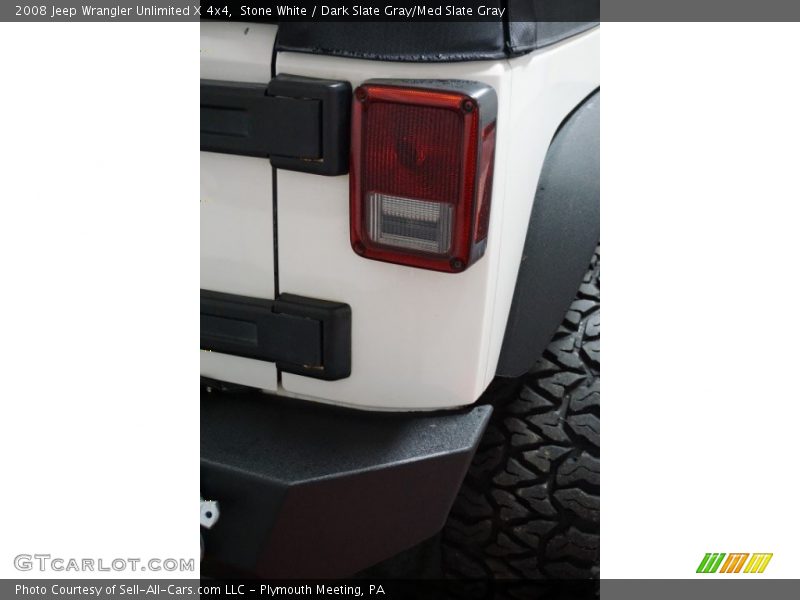 Stone White / Dark Slate Gray/Med Slate Gray 2008 Jeep Wrangler Unlimited X 4x4