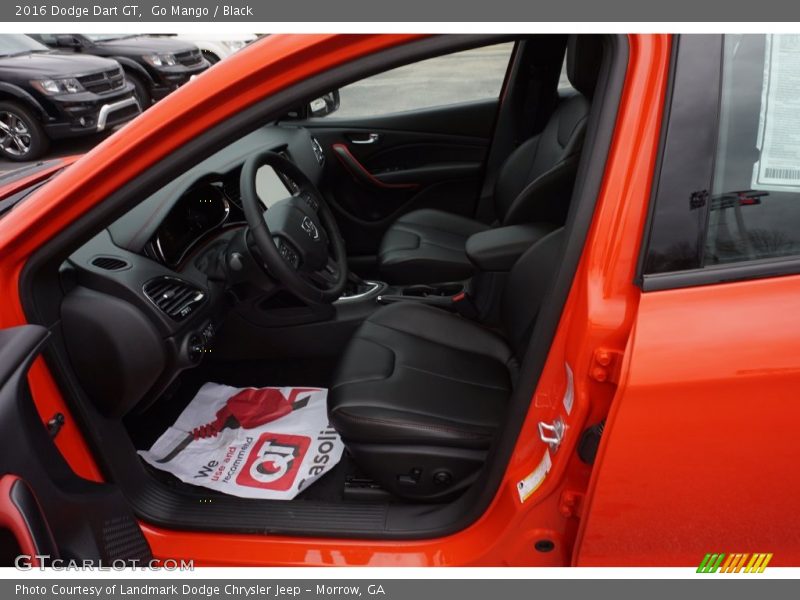 Go Mango / Black 2016 Dodge Dart GT