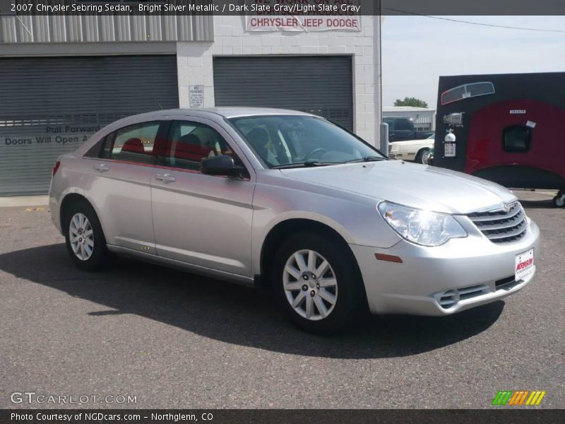 Bright Silver Metallic / Dark Slate Gray/Light Slate Gray 2007 Chrysler Sebring Sedan