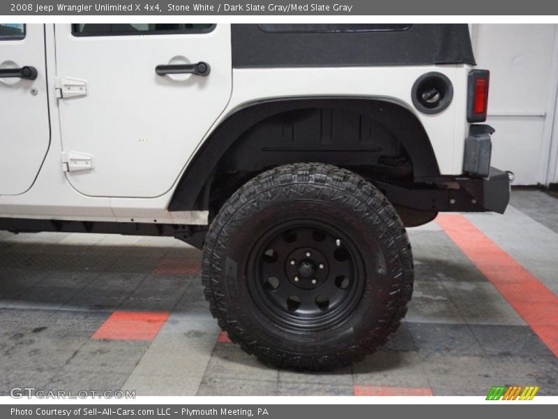 Stone White / Dark Slate Gray/Med Slate Gray 2008 Jeep Wrangler Unlimited X 4x4