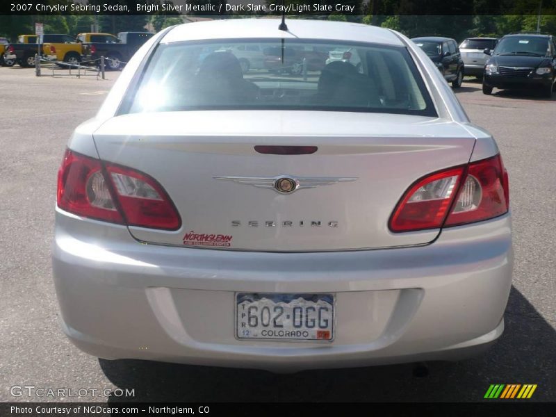 Bright Silver Metallic / Dark Slate Gray/Light Slate Gray 2007 Chrysler Sebring Sedan