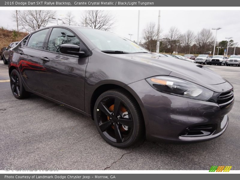 Granite Crystal Metallic / Black/Light Tungsten 2016 Dodge Dart SXT Rallye Blacktop