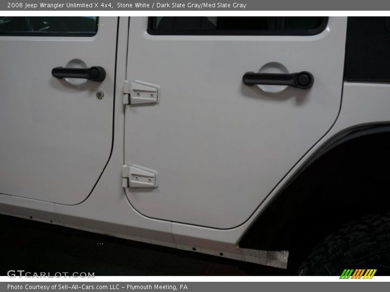 Stone White / Dark Slate Gray/Med Slate Gray 2008 Jeep Wrangler Unlimited X 4x4