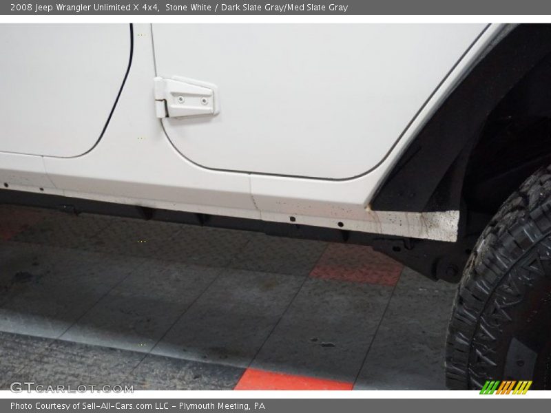Stone White / Dark Slate Gray/Med Slate Gray 2008 Jeep Wrangler Unlimited X 4x4