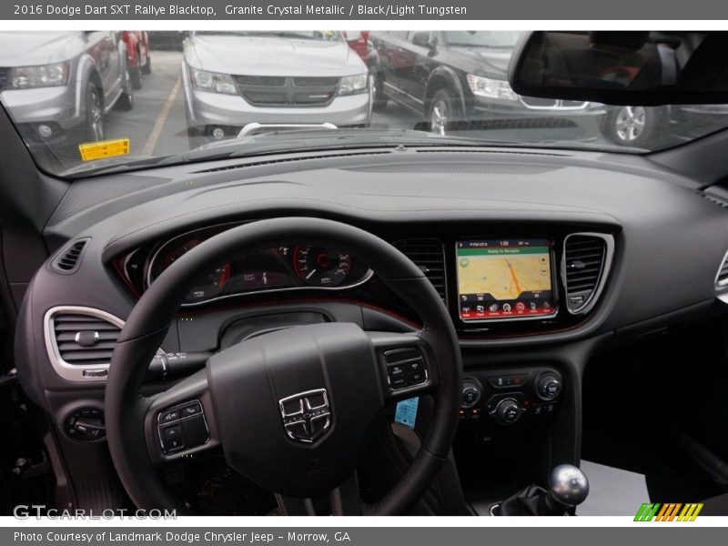 Granite Crystal Metallic / Black/Light Tungsten 2016 Dodge Dart SXT Rallye Blacktop