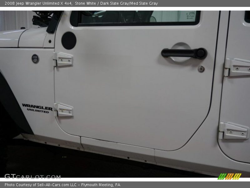 Stone White / Dark Slate Gray/Med Slate Gray 2008 Jeep Wrangler Unlimited X 4x4