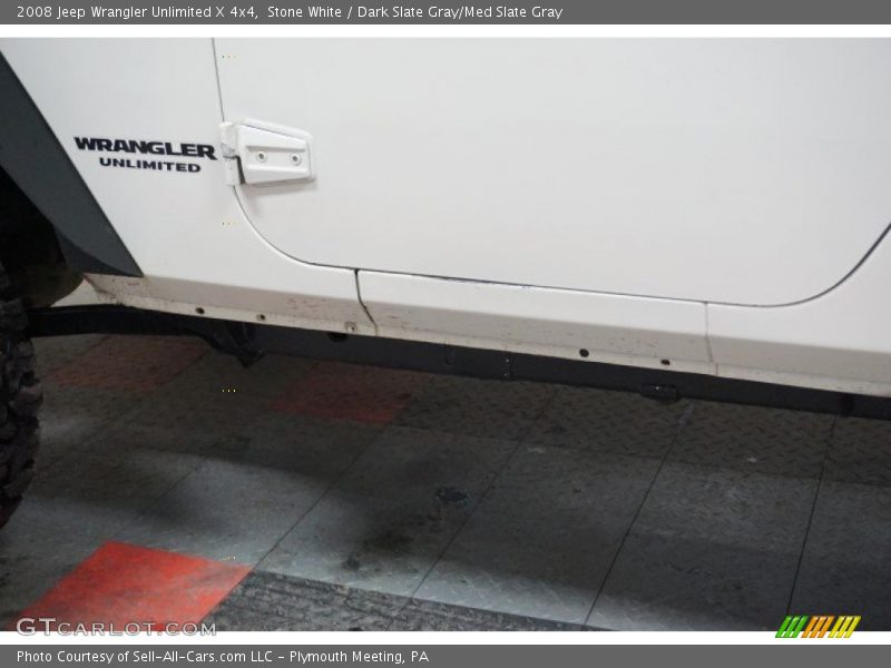 Stone White / Dark Slate Gray/Med Slate Gray 2008 Jeep Wrangler Unlimited X 4x4