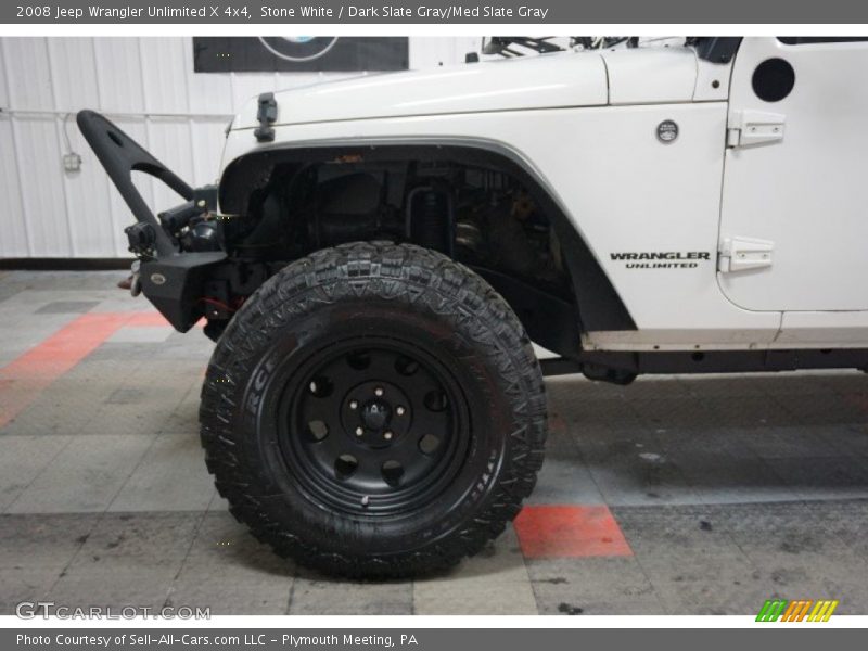 Stone White / Dark Slate Gray/Med Slate Gray 2008 Jeep Wrangler Unlimited X 4x4