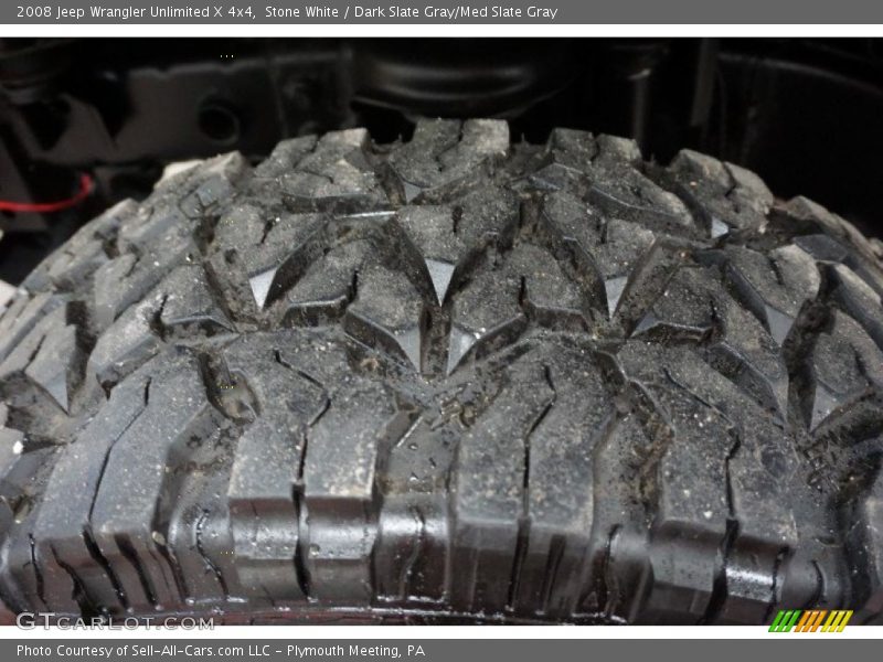 Stone White / Dark Slate Gray/Med Slate Gray 2008 Jeep Wrangler Unlimited X 4x4