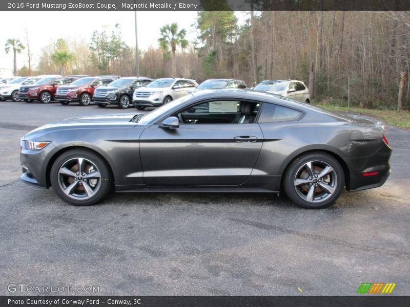 Magnetic Metallic / Ebony 2016 Ford Mustang EcoBoost Coupe