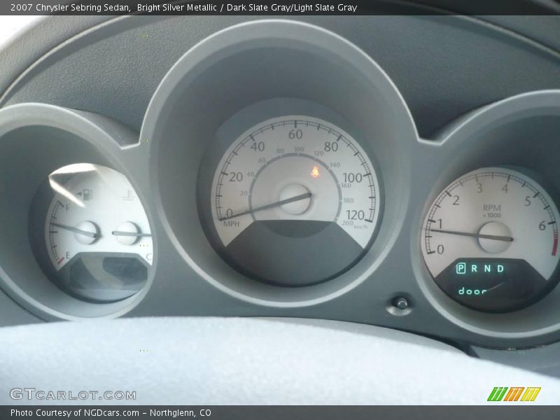 Bright Silver Metallic / Dark Slate Gray/Light Slate Gray 2007 Chrysler Sebring Sedan
