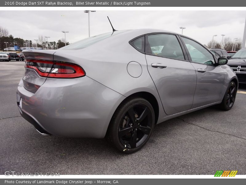 Billet Silver Metallic / Black/Light Tungsten 2016 Dodge Dart SXT Rallye Blacktop