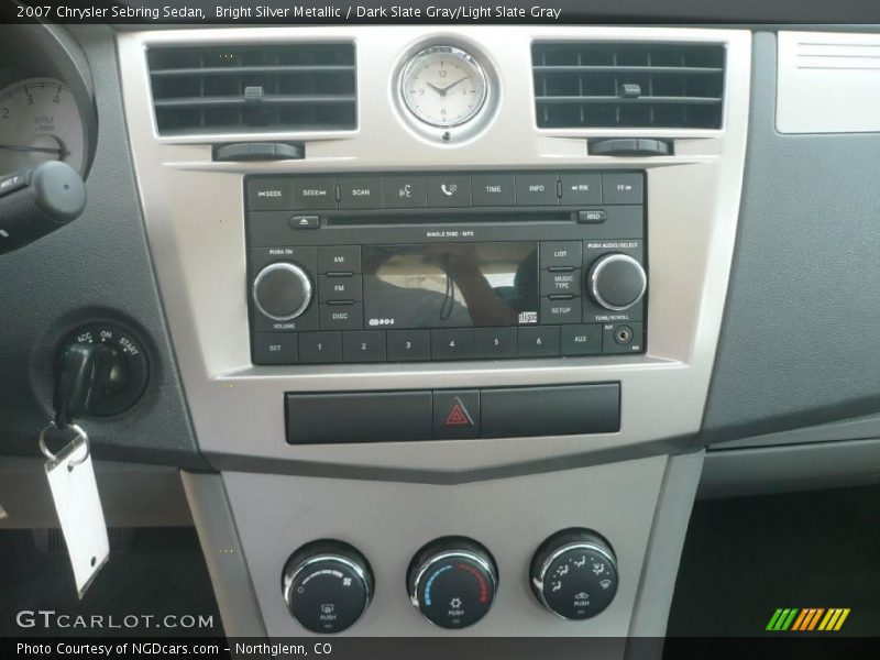 Bright Silver Metallic / Dark Slate Gray/Light Slate Gray 2007 Chrysler Sebring Sedan