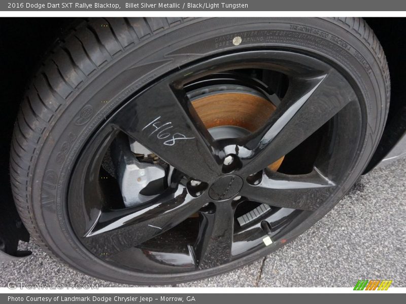 Billet Silver Metallic / Black/Light Tungsten 2016 Dodge Dart SXT Rallye Blacktop