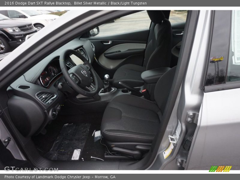 Billet Silver Metallic / Black/Light Tungsten 2016 Dodge Dart SXT Rallye Blacktop