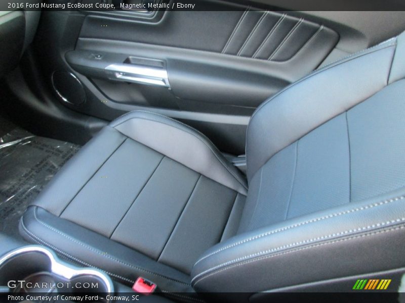 Magnetic Metallic / Ebony 2016 Ford Mustang EcoBoost Coupe