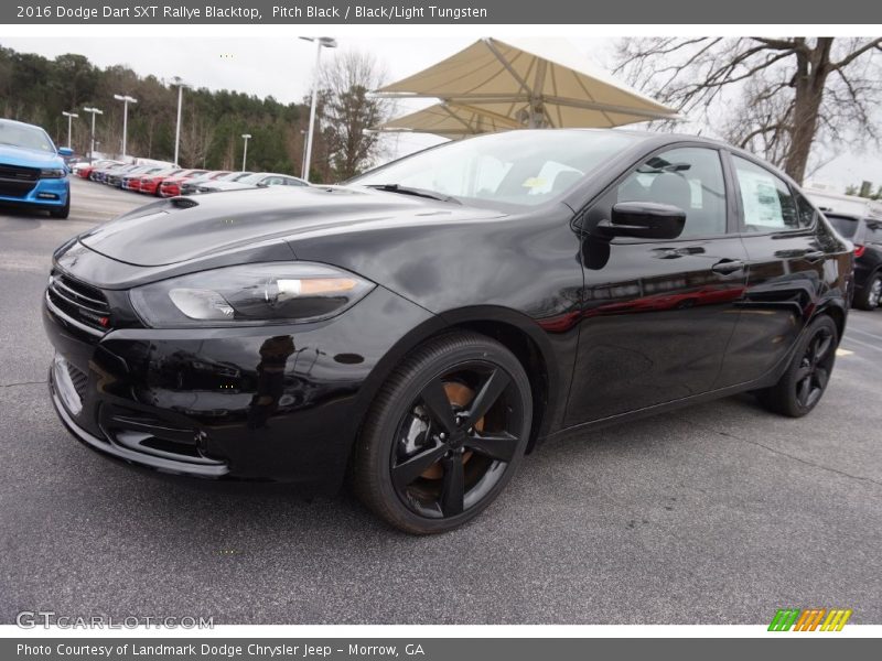 Pitch Black / Black/Light Tungsten 2016 Dodge Dart SXT Rallye Blacktop