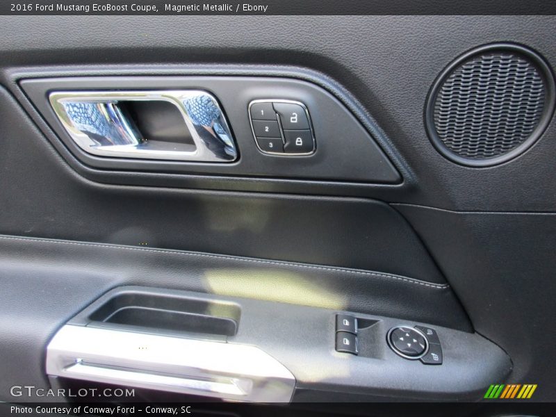 Magnetic Metallic / Ebony 2016 Ford Mustang EcoBoost Coupe