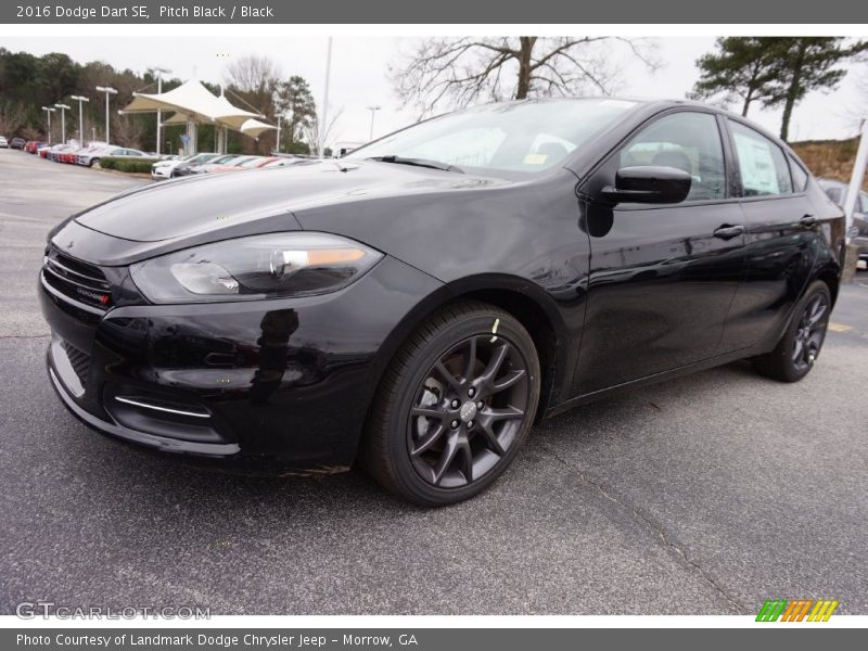 Pitch Black / Black 2016 Dodge Dart SE