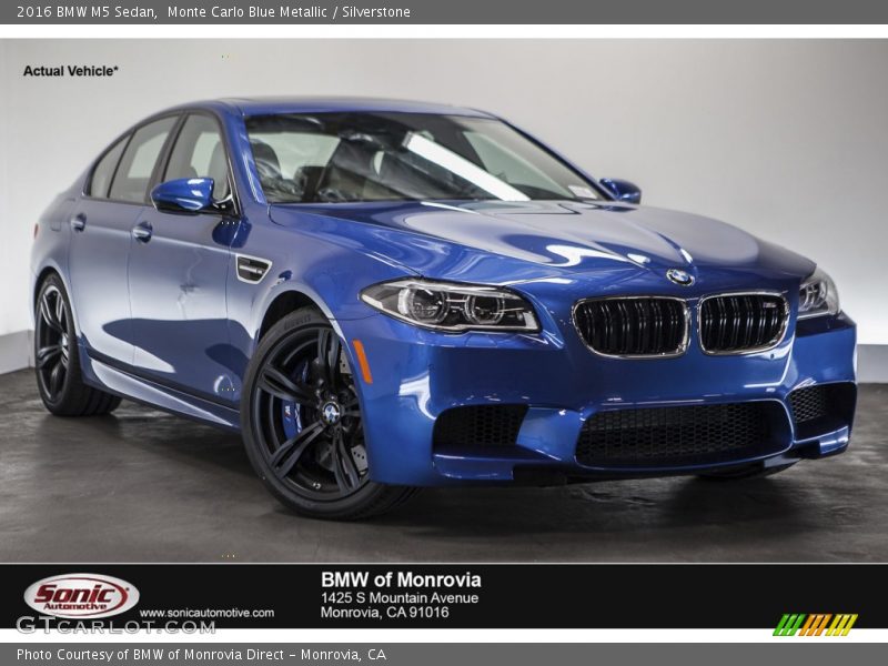 Monte Carlo Blue Metallic / Silverstone 2016 BMW M5 Sedan