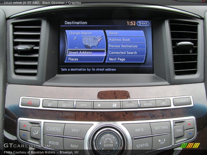 Black Obsidian / Graphite 2013 Infiniti JX 35 AWD
