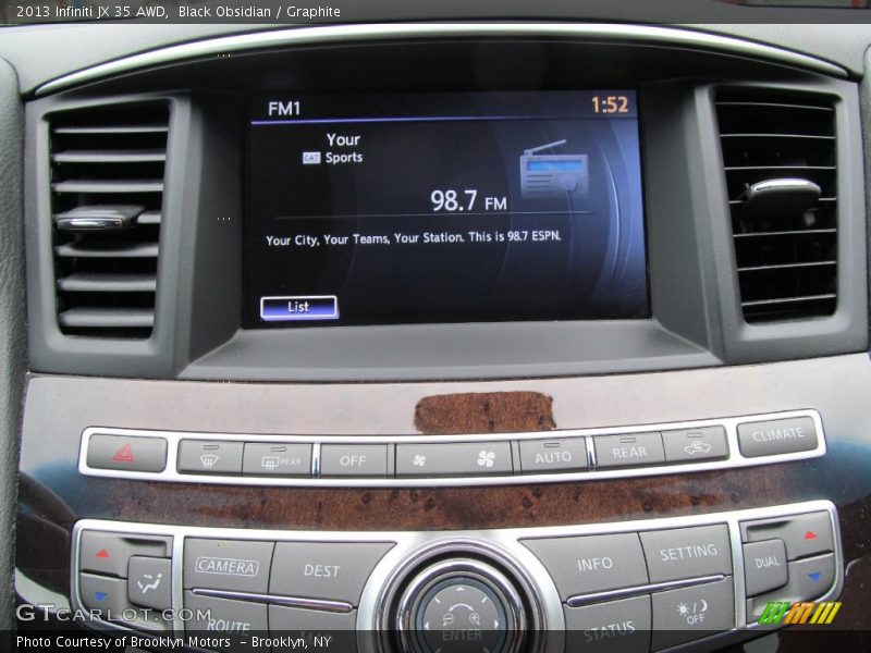 Black Obsidian / Graphite 2013 Infiniti JX 35 AWD