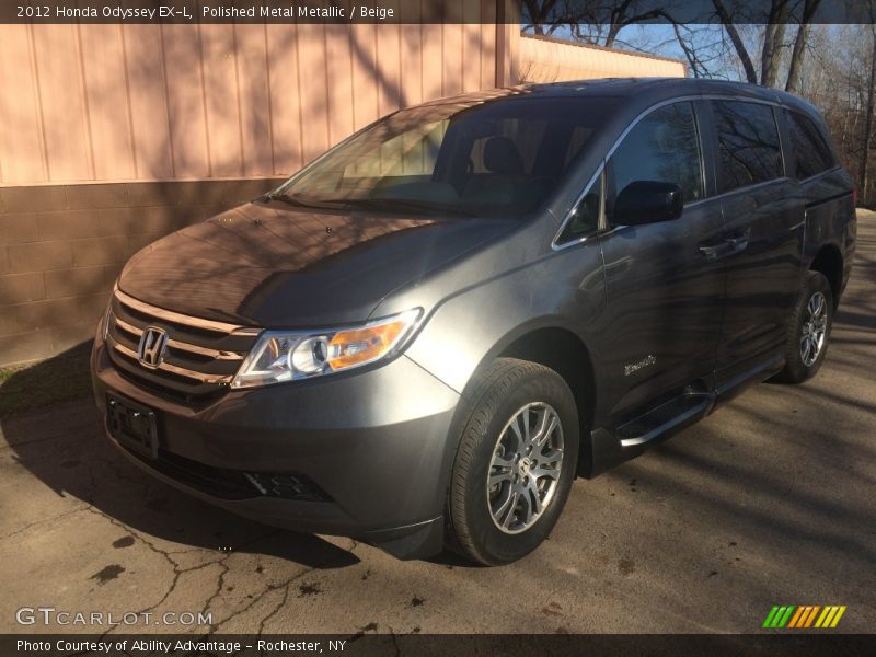 Polished Metal Metallic / Beige 2012 Honda Odyssey EX-L