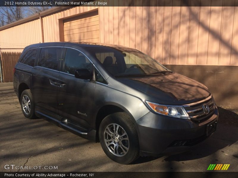 Polished Metal Metallic / Beige 2012 Honda Odyssey EX-L