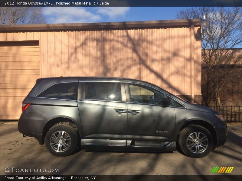 Polished Metal Metallic / Beige 2012 Honda Odyssey EX-L