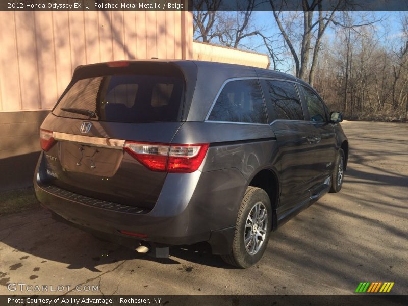 Polished Metal Metallic / Beige 2012 Honda Odyssey EX-L