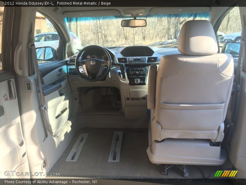 Polished Metal Metallic / Beige 2012 Honda Odyssey EX-L