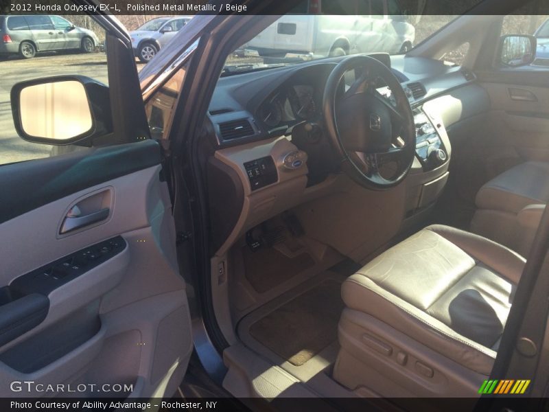 Polished Metal Metallic / Beige 2012 Honda Odyssey EX-L