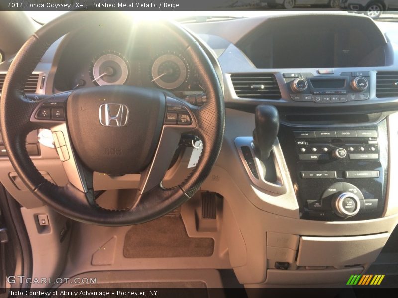 Polished Metal Metallic / Beige 2012 Honda Odyssey EX-L