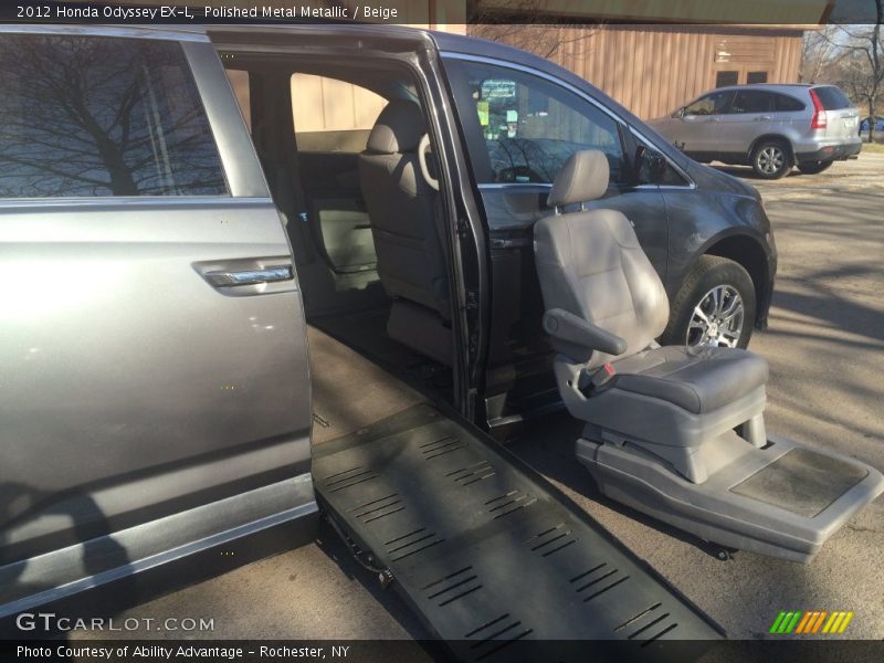 Polished Metal Metallic / Beige 2012 Honda Odyssey EX-L