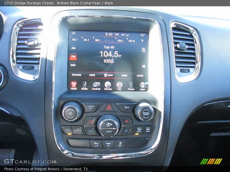 Brilliant Black Crystal Pearl / Black 2015 Dodge Durango Citadel