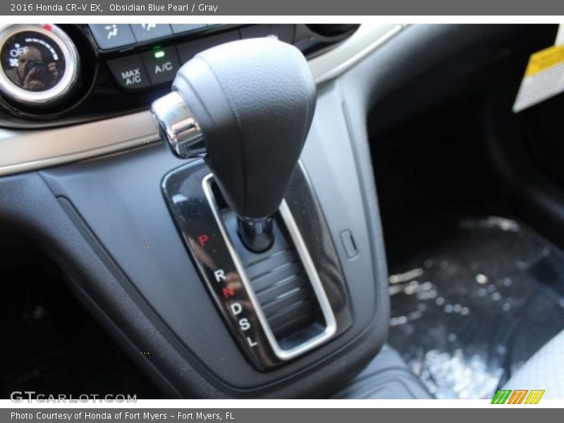 Obsidian Blue Pearl / Gray 2016 Honda CR-V EX