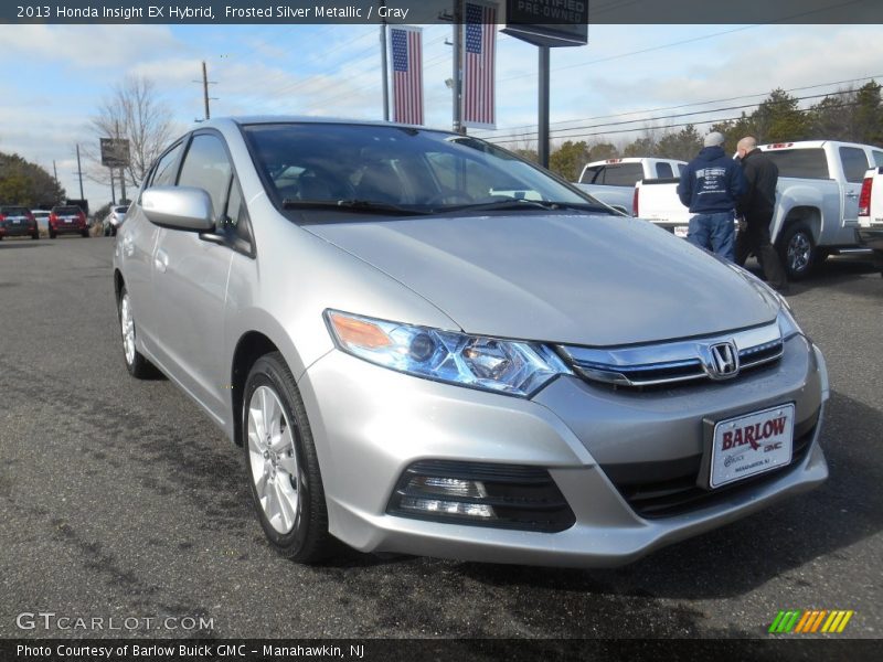Frosted Silver Metallic / Gray 2013 Honda Insight EX Hybrid