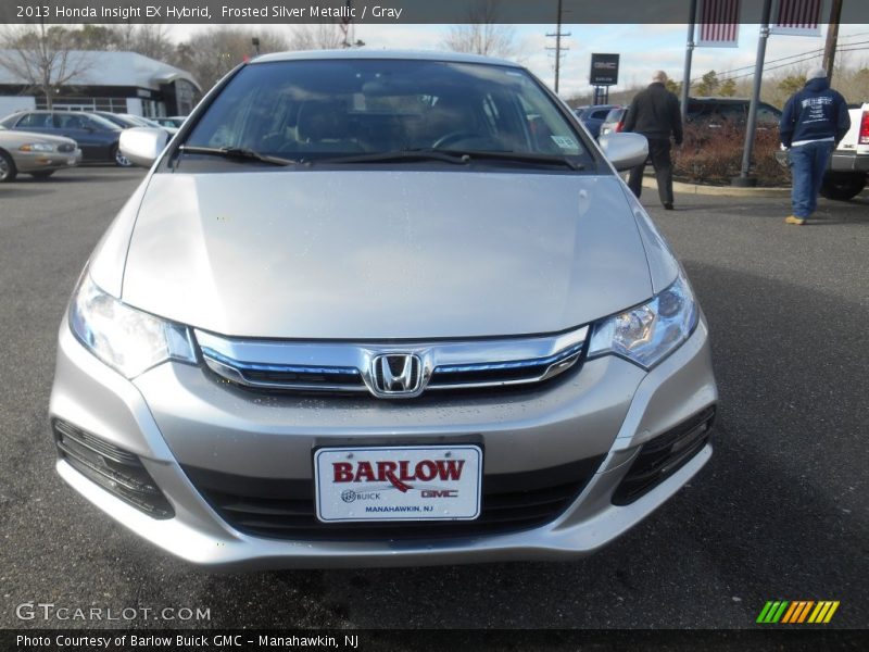 Frosted Silver Metallic / Gray 2013 Honda Insight EX Hybrid