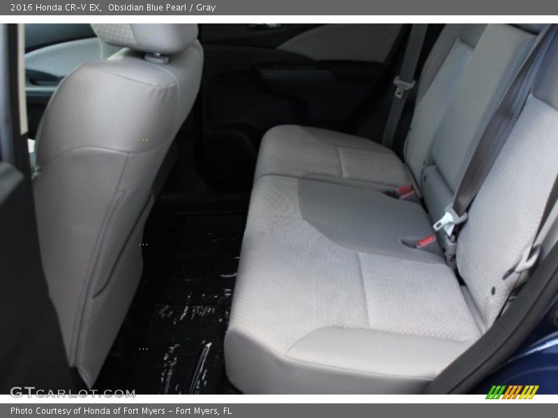 Obsidian Blue Pearl / Gray 2016 Honda CR-V EX