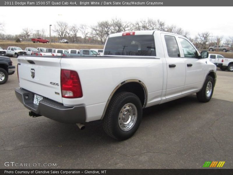 Bright White / Dark Slate Gray/Medium Graystone 2011 Dodge Ram 1500 ST Quad Cab 4x4