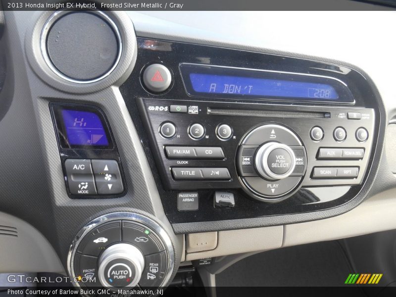 Frosted Silver Metallic / Gray 2013 Honda Insight EX Hybrid