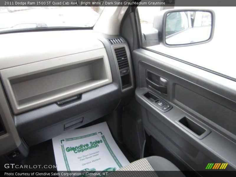 Bright White / Dark Slate Gray/Medium Graystone 2011 Dodge Ram 1500 ST Quad Cab 4x4